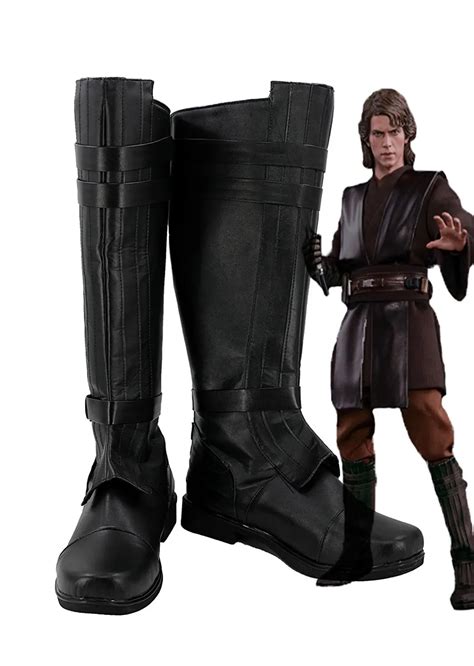 anakin boots|Whirl Cosplay Boots Shoes for Star Wars Anakin Skywalker Black.